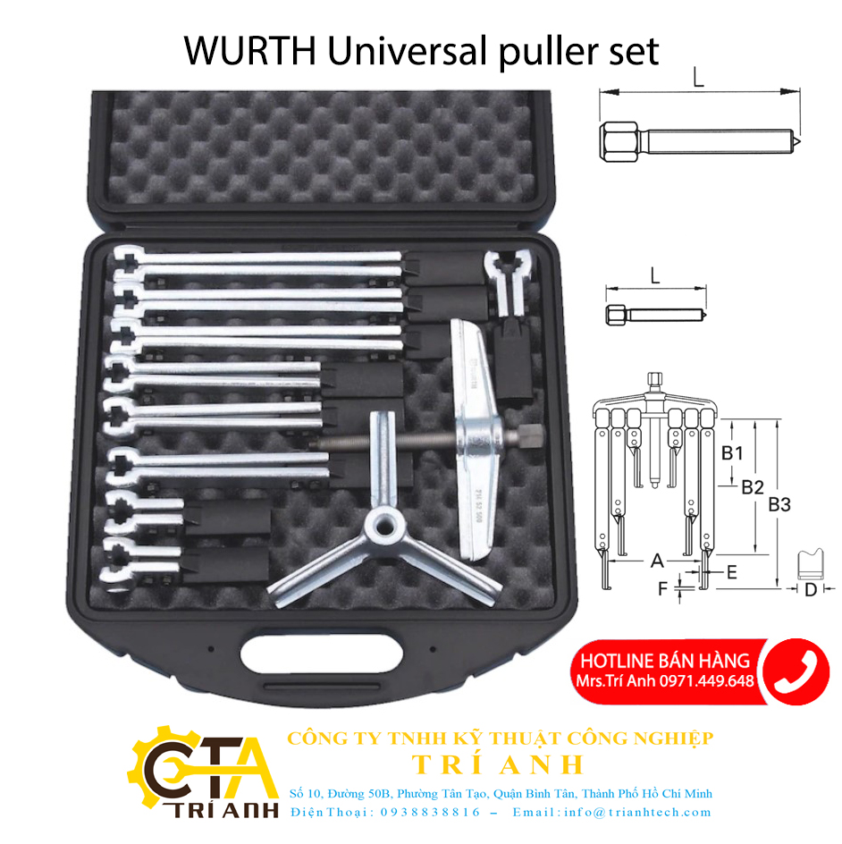 WURTH Universal puller set