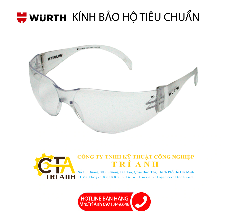 WURTH KÍNH BẢO HỘ TIÊU CHUẨN