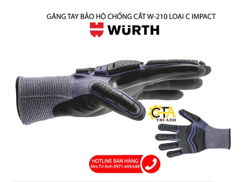 GĂNG TAY BẢO HỘ CHỐNG CẮT W-210 LOẠI C IMPACT