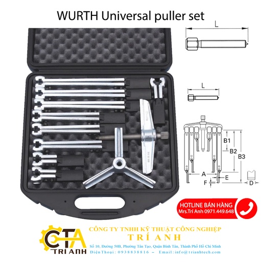 WURTH Universal puller set