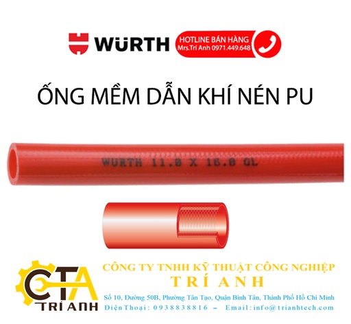 WURTH - ỐNG MỀM DẪN KHÍ NÉN PU